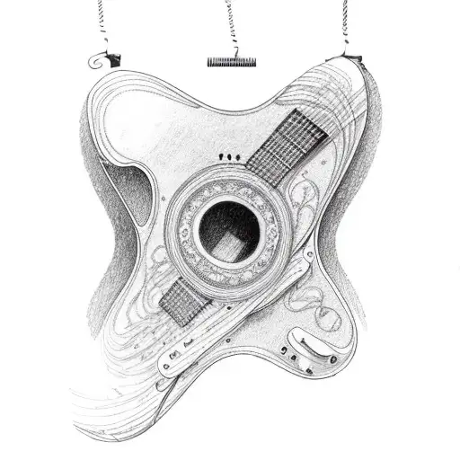 Guitar Strings Transforming Into Galaxies