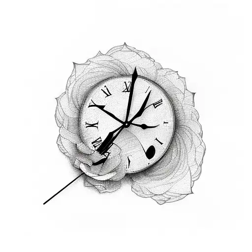 Rose Clocks Butterfly's