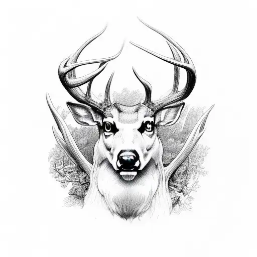 Last Name Smith With A Deer Antler