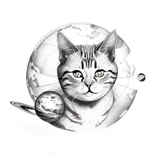 Cat Around The Planets