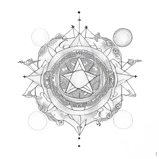 Constellation Floral Tarot Psychic Pagan Witch Plants