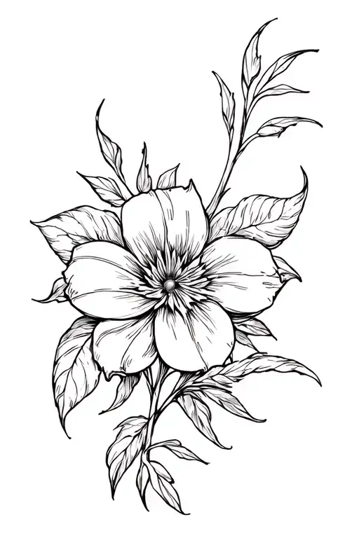 Abstract Flower Puerto Rico Flag