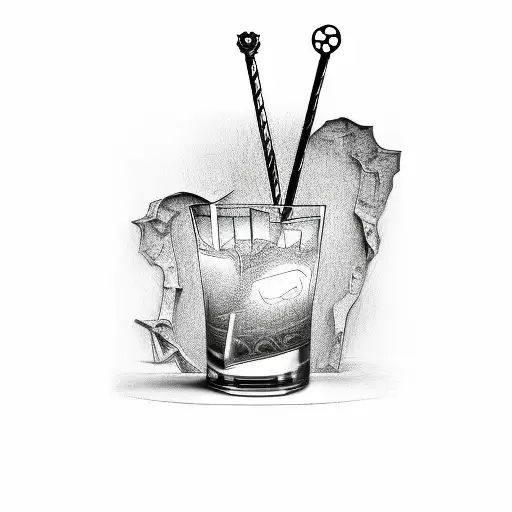 Broken Cocktail Glass