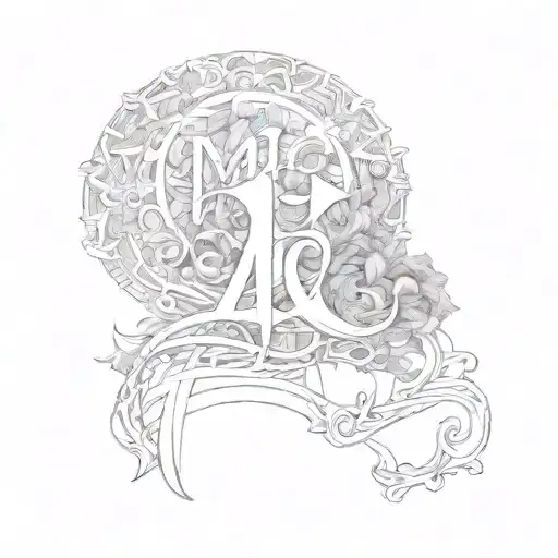 Name Incorporated In Fine Line Letters