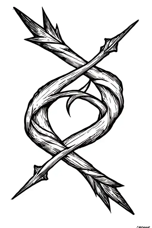 Arrow Twisted In The Middle