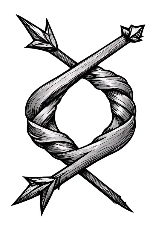 Arrow Twisted In The Middle