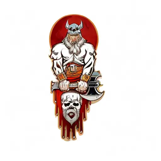 A Viking Holding A Sword