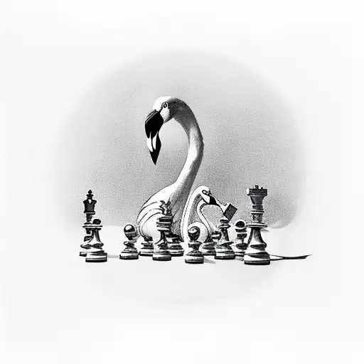 Flamingo And Chess