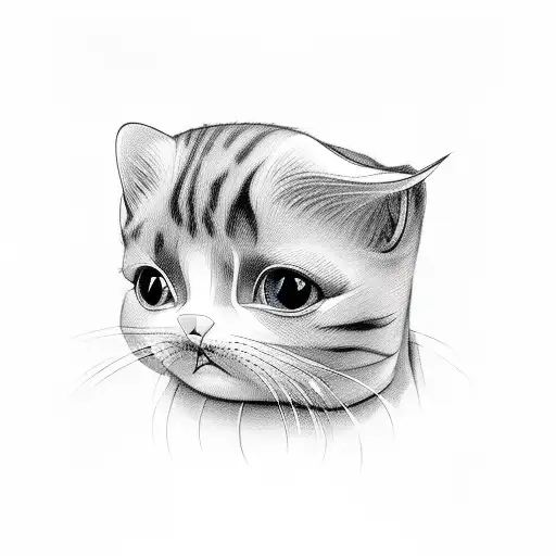 Cat Face On A Whale Cute Big Eyes Whiskers