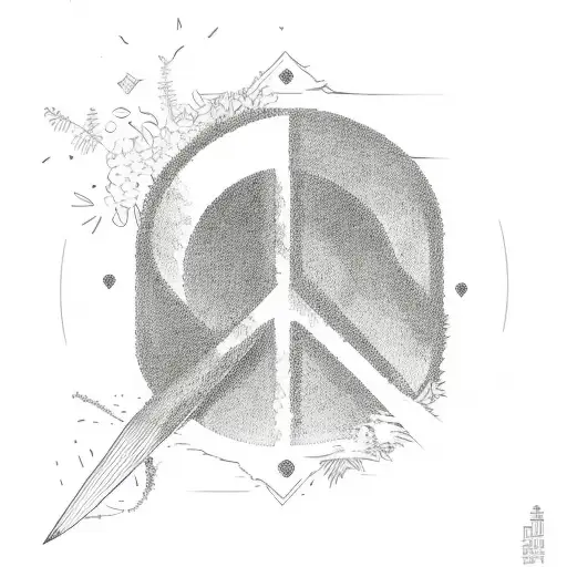 Peace Sign And Nature