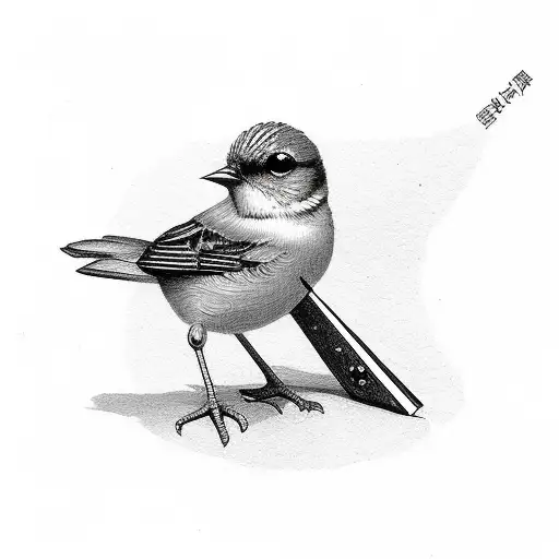 Small Bird With Flute