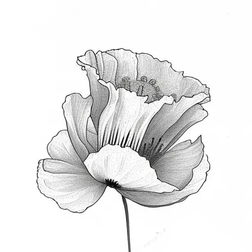 Poppy And Lily Flowers