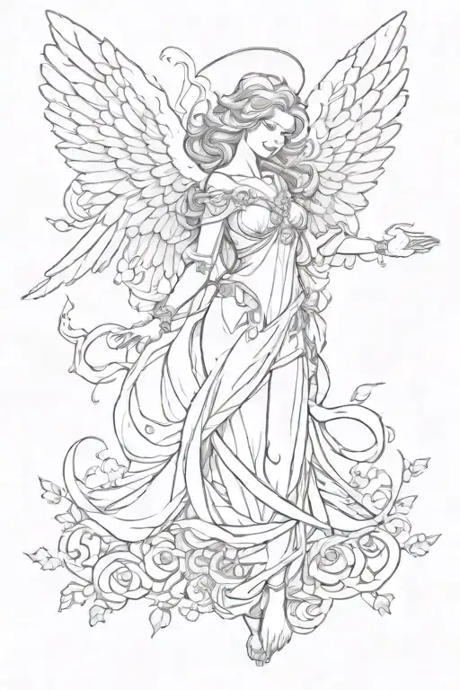 An Angel With Six Wings