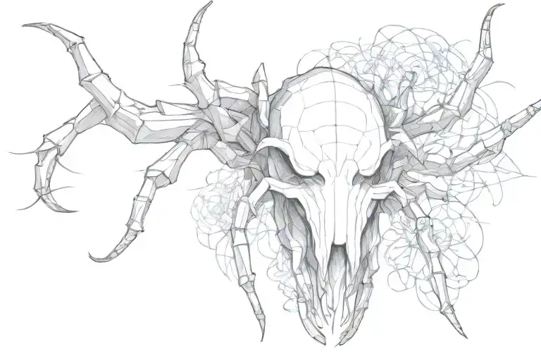 Spider Chest Tattoo Design