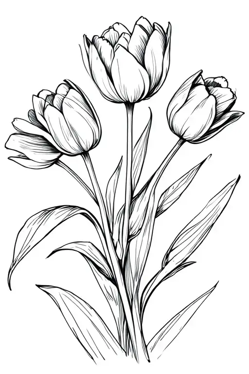 Flower Tulips Bouquet