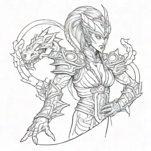 Karina Mortal Kombat Dragon