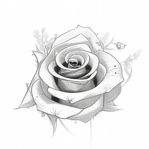 Christian Cross With Roses Wrapped Around It