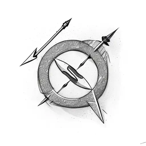 Arrow With The Words Aim True Shoot Straight