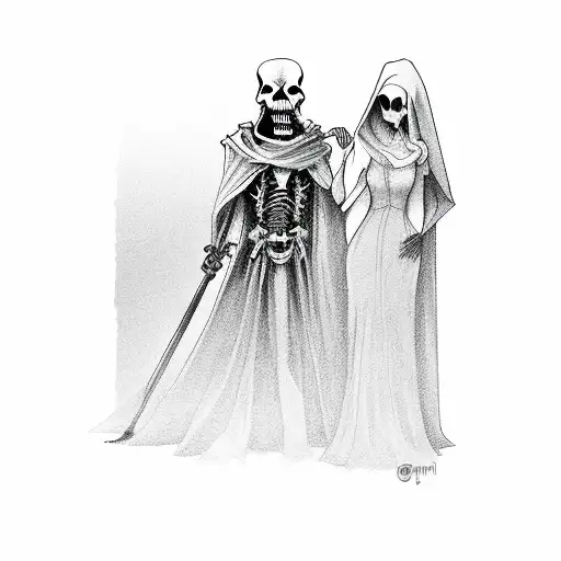Grim Reaper And Bride