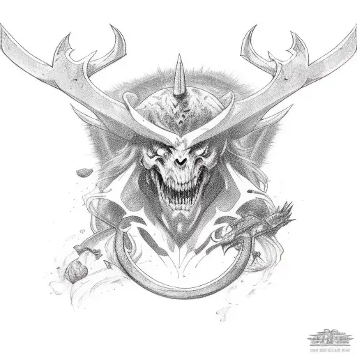 Incorporate The Passion For Hunting And Demon Slayer Into A Tattoo Design