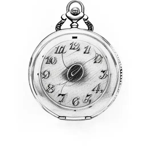 Pocket Watch Being Warped By A Black Hole