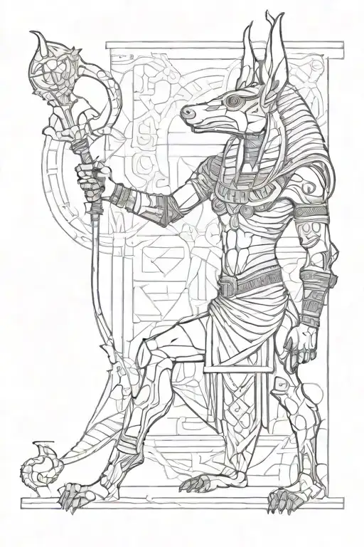 Anubis An Ra Egyptian God Full Body Made