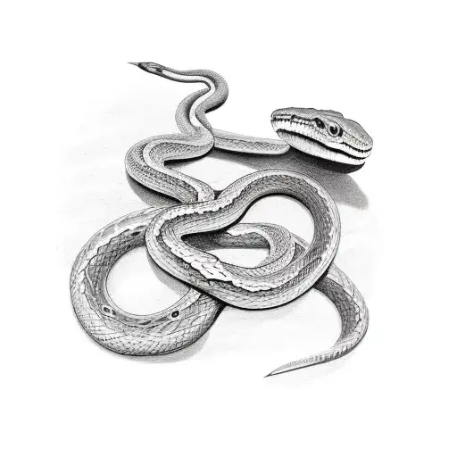 Olive Branch With A Snake Around Theforearm