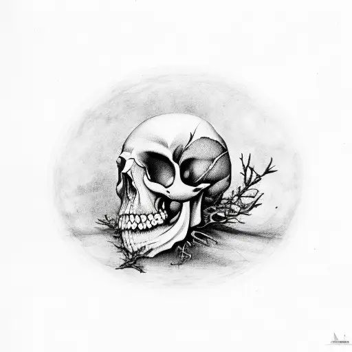 A Rowan Tree Sprouts From The Skull