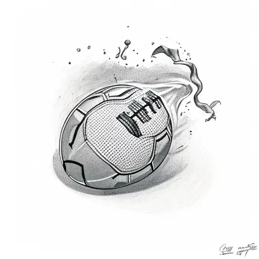 A Drunk Cockerell Kicking A Football