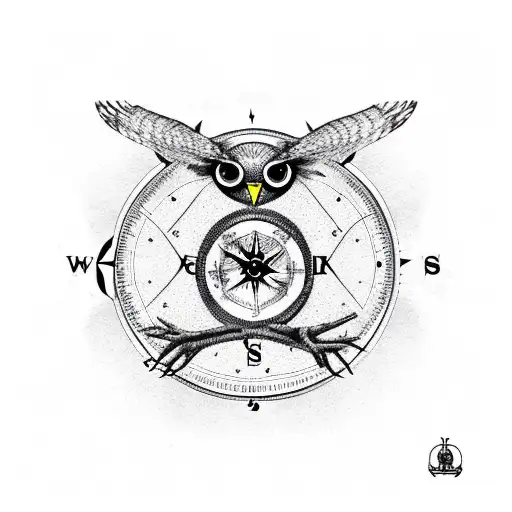 Owl Compass Surrealism