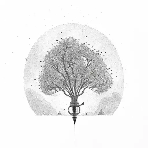 Tree With Rocket In It