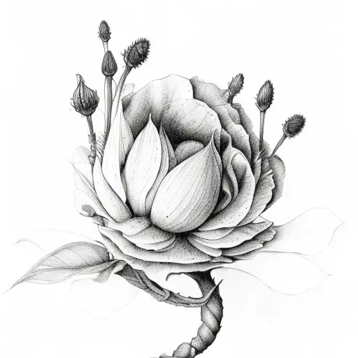 September Birth Flower Elowyn Kay Stem