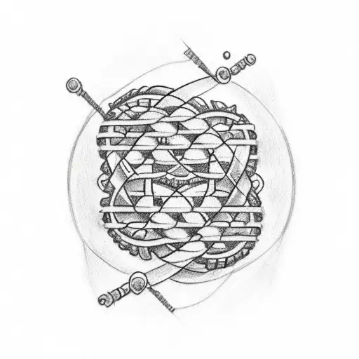 A Sketch-style Tattoo Of A Dna Double Helix With The Word 'Dad' Incorporated Into It