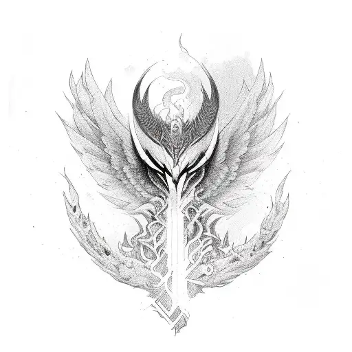 Phoenix Born From Humen Heart