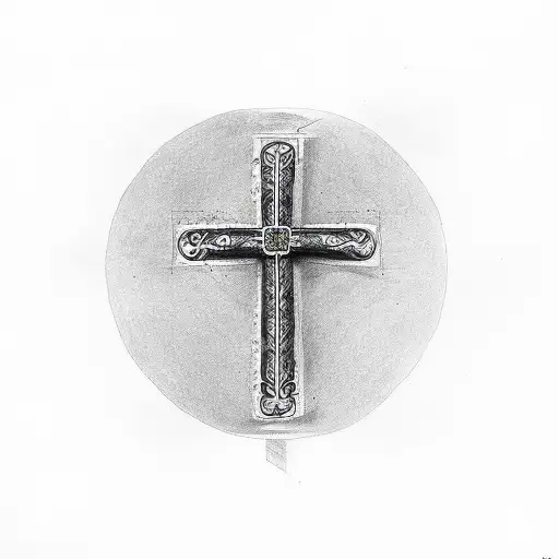 Christian Cross With Dove