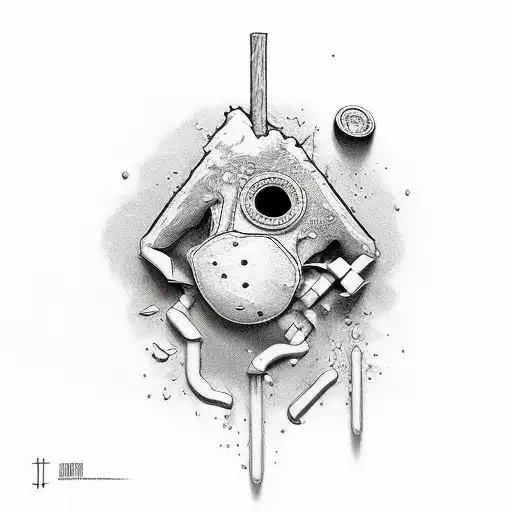 Quote 'I Just Want To Chew Gum And Drink Tap Water' Next To A Cartoon Bomb