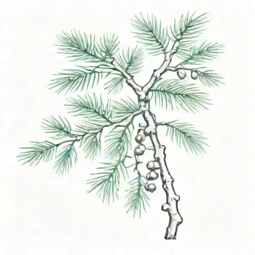 Evergreen Tree Branch