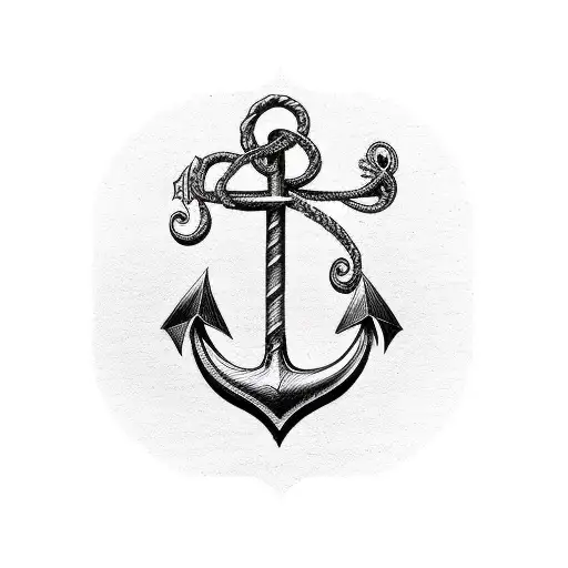 Bass Clef Shaped Like An Anchor
