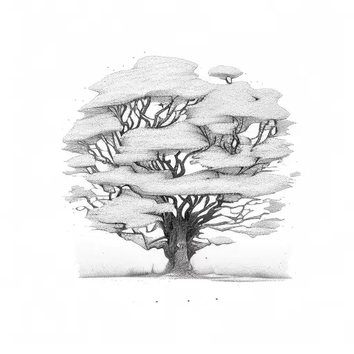 Willowing Tree In The Darkness