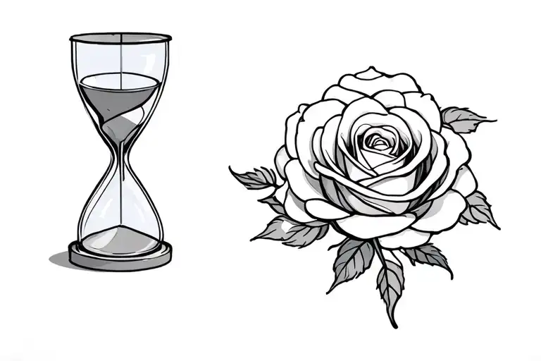 Hourglass Rose Peddles