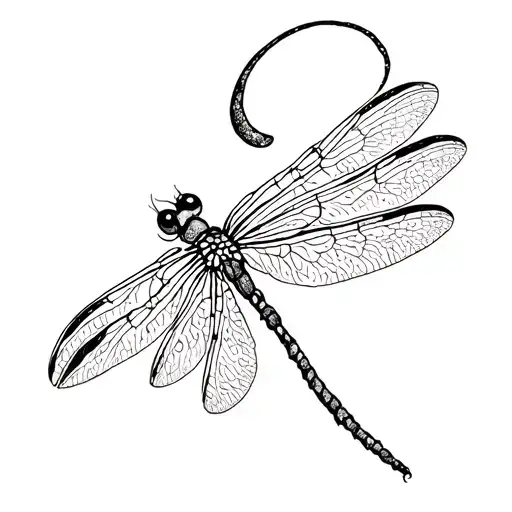 Semicolon And Dragonfly