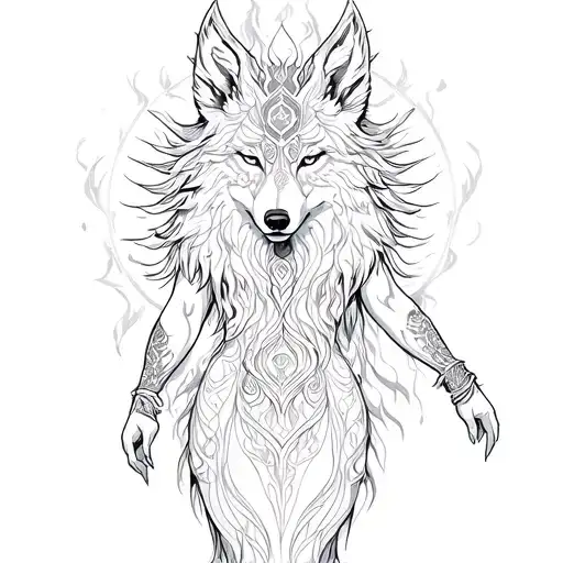 Fire Wolf Goddess Kundalini Awakening 666