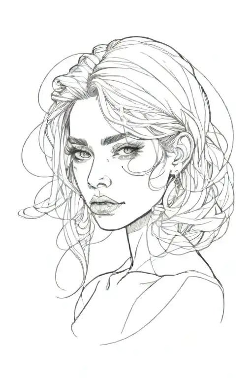 Beautiful Girl With Empty Eyes