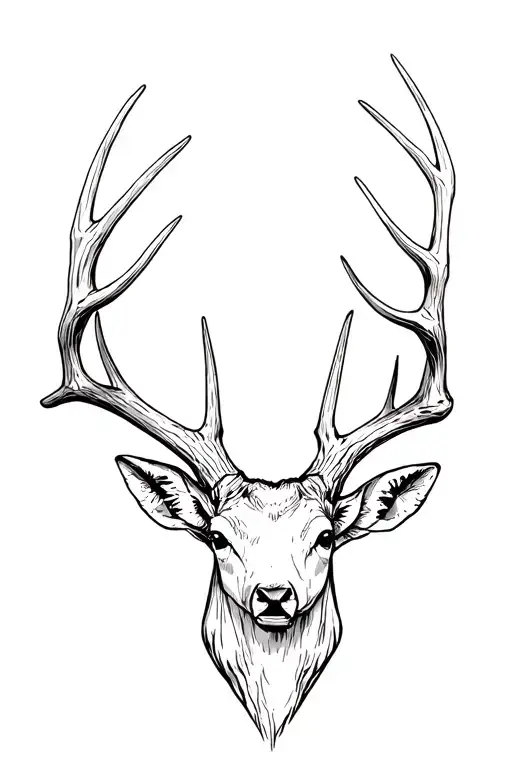 Seven-pointed Deer Antler