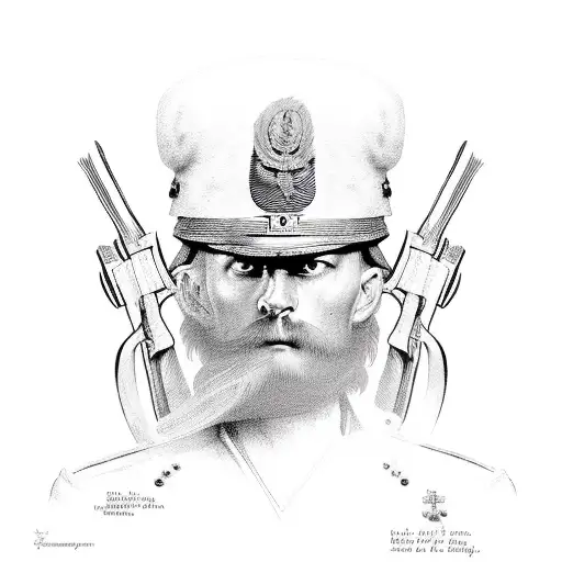 Blucher And Birger Eriksen In Military Uniforms