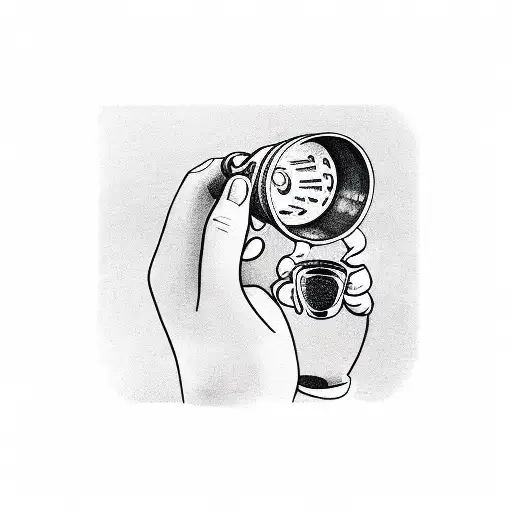 An Agricultural Engineer Holding A Coffee Mug With Musical Notes Floating Out Of It