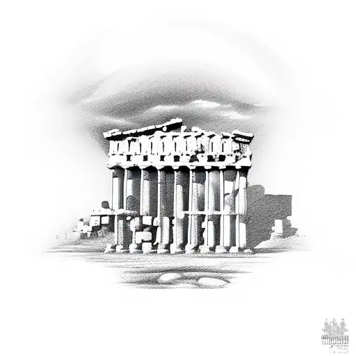 Simple Greece Ancient Building