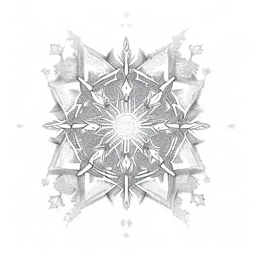 Snowflake Inside The Sun