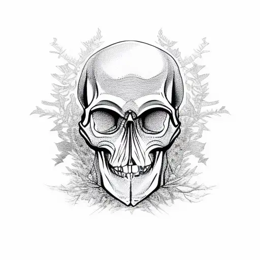 Overgrown Forest Skull