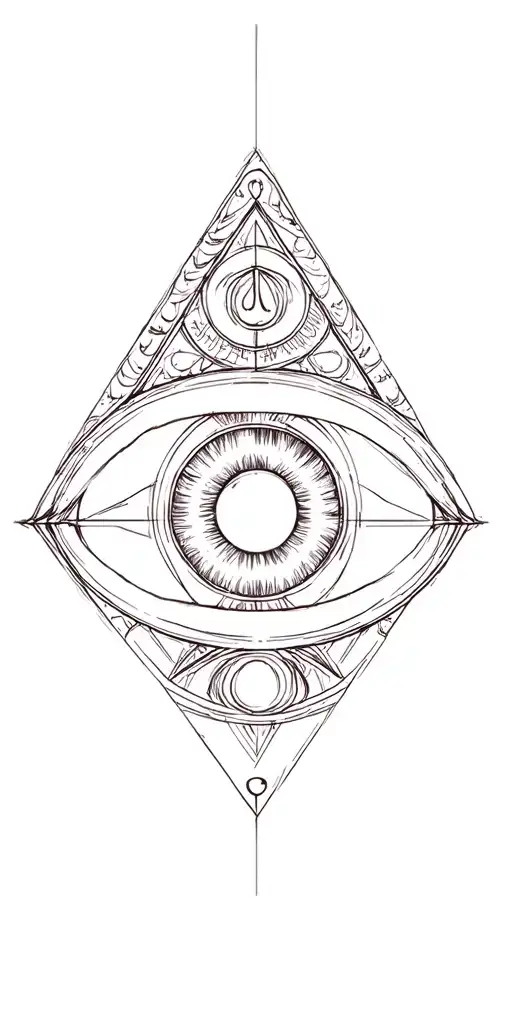 Tribel And Illuminati Eye Inside